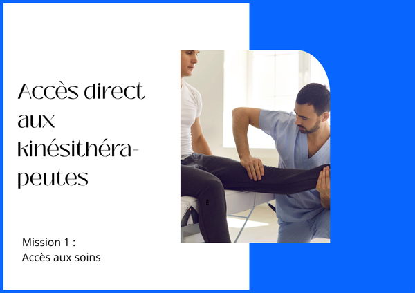Accès direct aux kinésithérapeutes