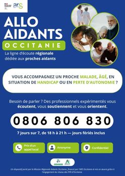 ALLO AIDANTS OCCITANIE : une nouvelle ligne d’écoute pour les proches aidants