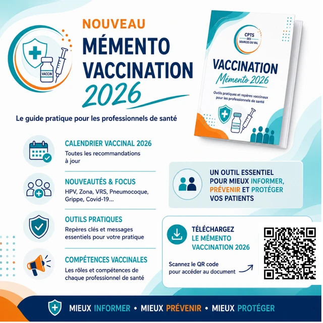 Vaccination 2026 : un mémento pratique pour les professionnels de santé