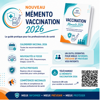 Vaccination 2026 : un mémento pratique pour les professionnels de santé