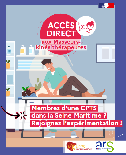 Accès direct masseurs kinésithérapeutes